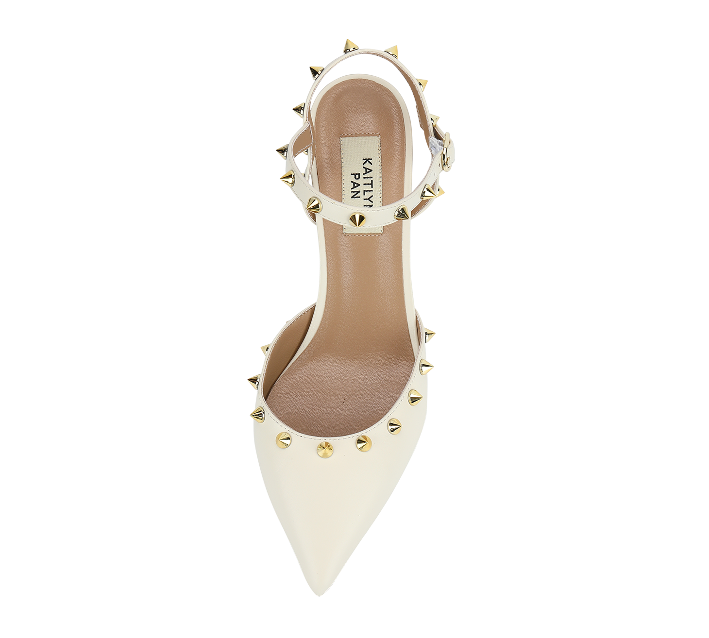 Studded Mid Heel Slingbacks - Kaitlyn Pan Shoes