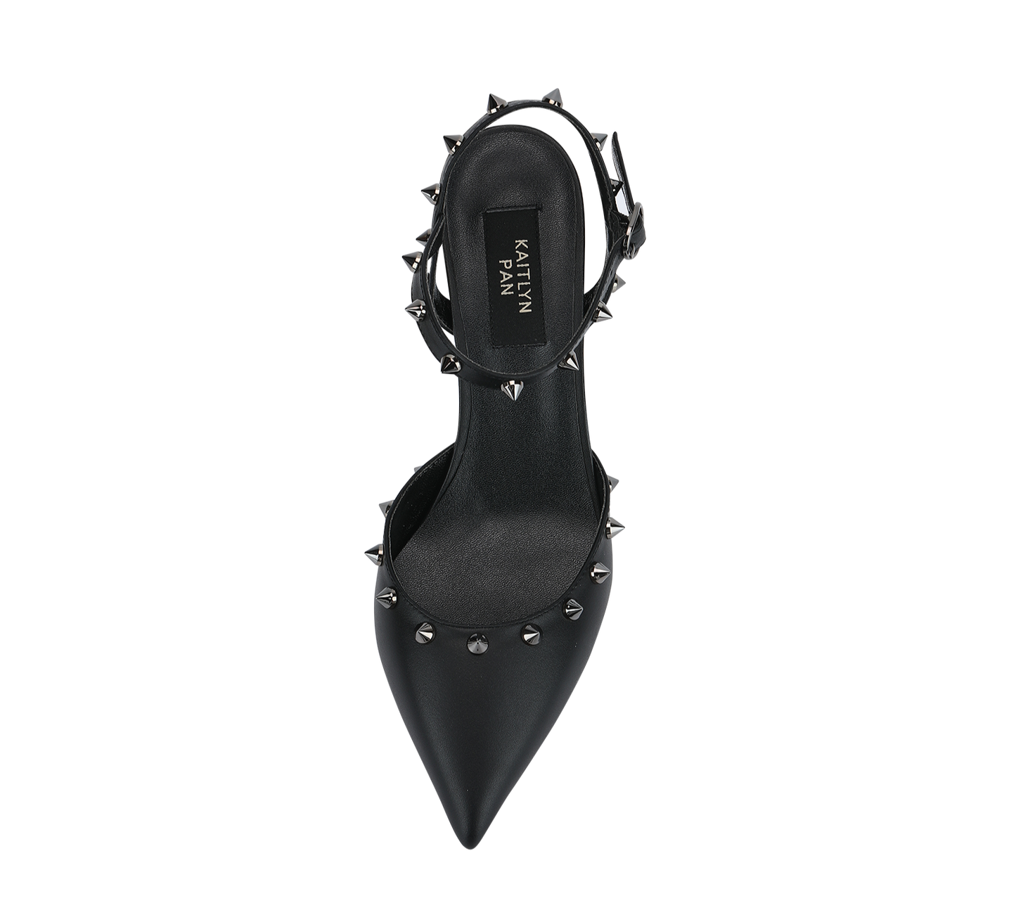 Studded High Heel Slingbacks - Kaitlyn Pan Shoes