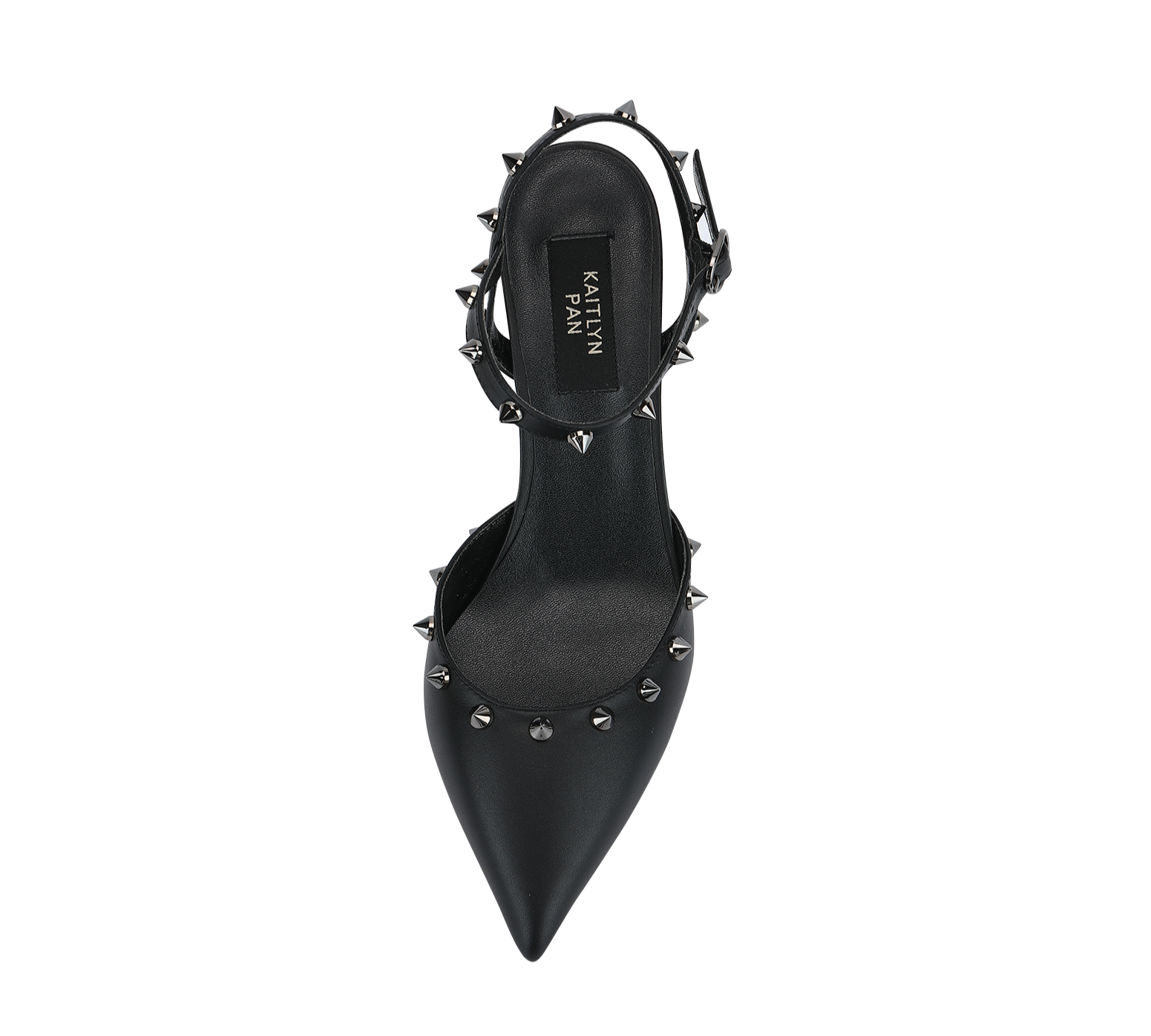 Studded High Heel Slingbacks - Kaitlyn Pan Shoes