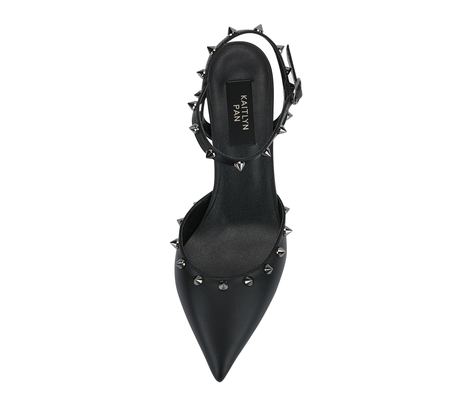 Studded Mid Heel Slingbacks - Kaitlyn Pan Shoes