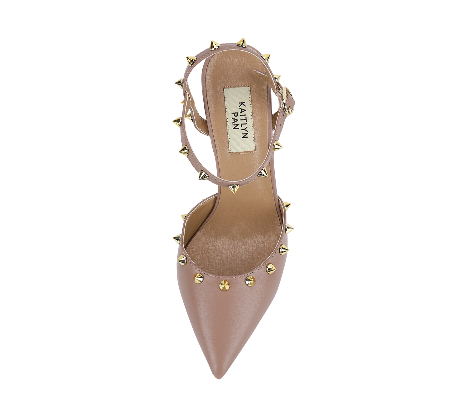Studded High Heel Slingbacks - Kaitlyn Pan Shoes