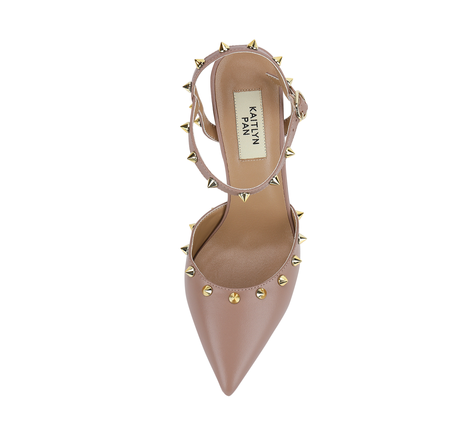 Studded High Heel Slingbacks - Kaitlyn Pan Shoes