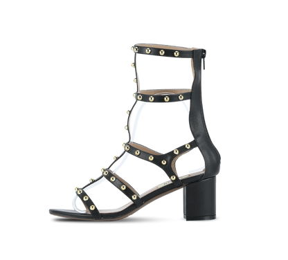 Julia Studded Block Heel Gladiators - Kaitlyn Pan Shoes