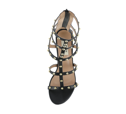 Julia Studded Block Heel Gladiators - Kaitlyn Pan Shoes