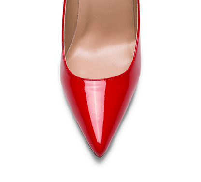 Pointed Toe Red Sole High Heel Pumps - Kaitlyn Pan Shoes