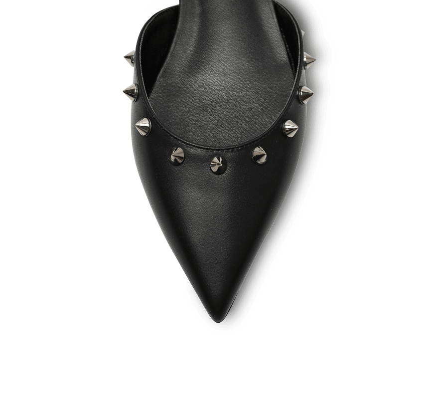 Spiky D'orsay Flats - Kaitlyn Pan Shoes