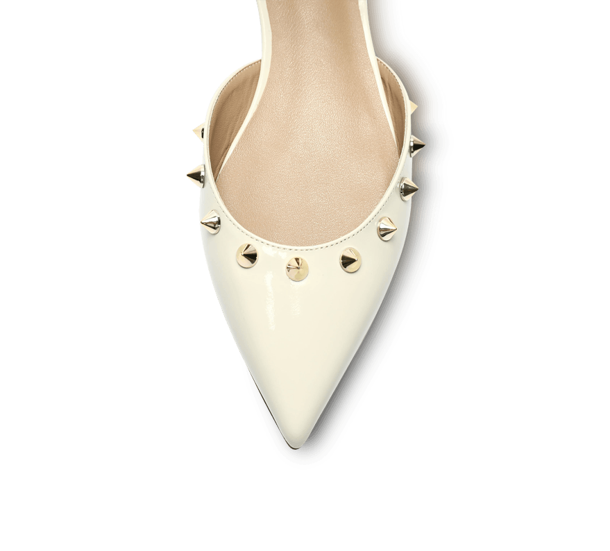 Spiky D'orsay Flats - Kaitlyn Pan Shoes
