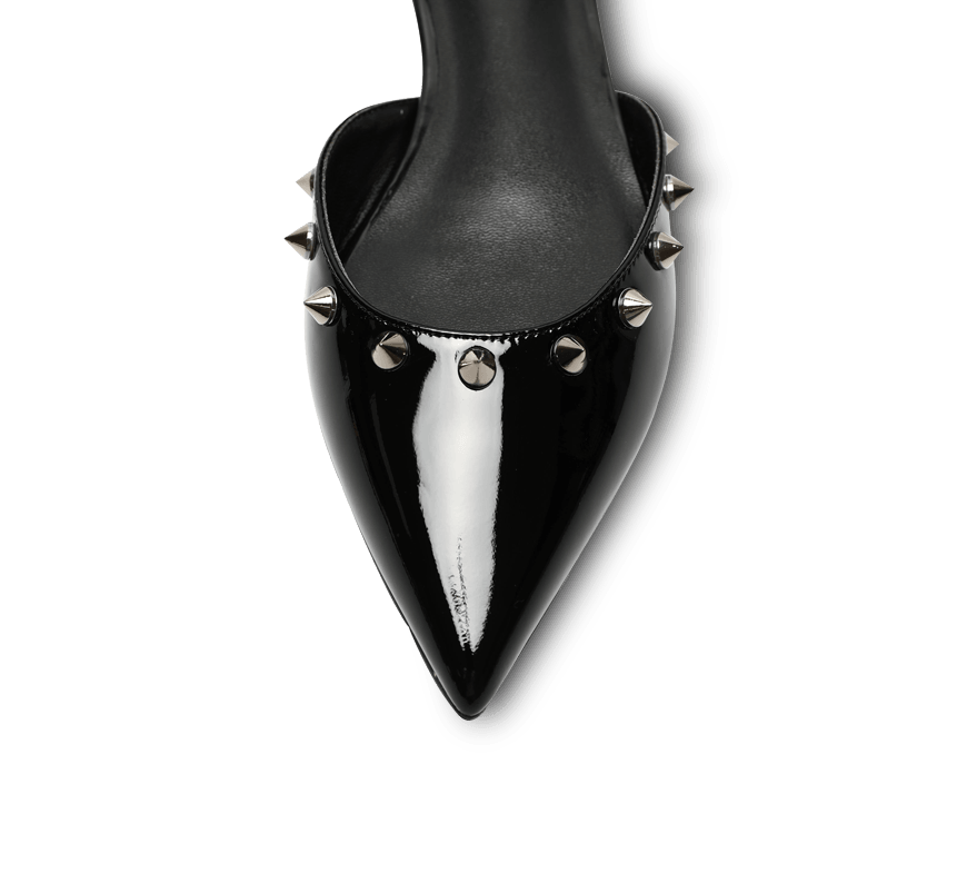 Spiky D'orsay Flats - Kaitlyn Pan Shoes