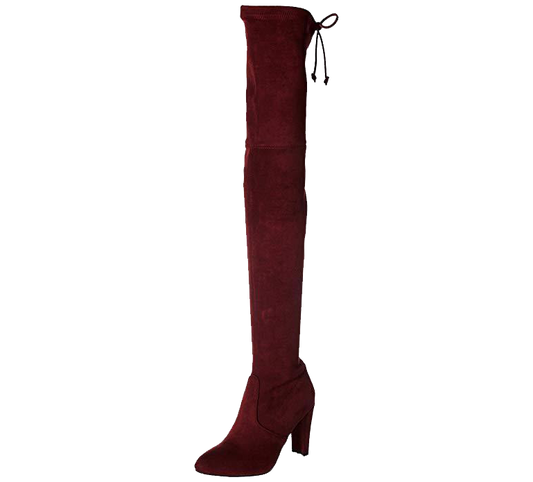 Pamela Slim Fit Over The Knee High Heel Boots - Kaitlyn Pan Shoes