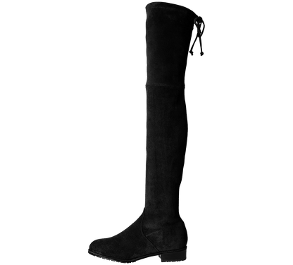 Paisley Slim Fit Over The Knee Flat Heel Boots - Kaitlyn Pan Shoes