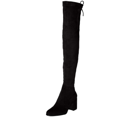 Paige Slim Fit Over The Knee Block Heel Boots - Kaitlyn Pan Shoes