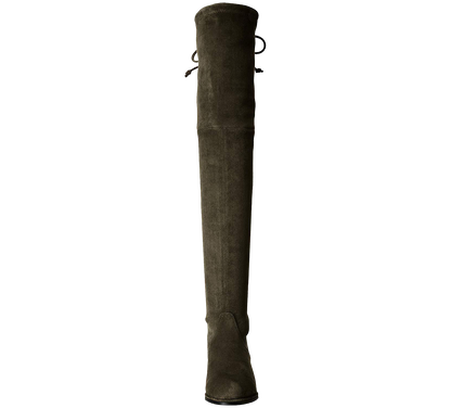 Paisley Slim Fit Over The Knee Flat Heel Boots - Kaitlyn Pan Shoes