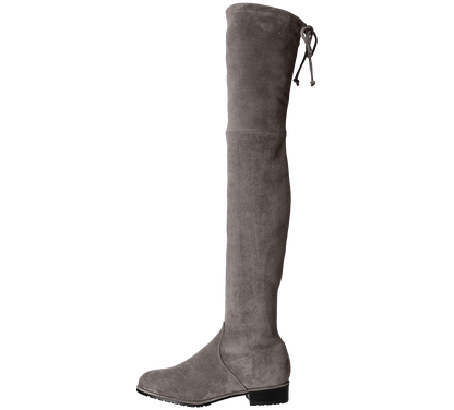 Paisley Slim Fit Over The Knee Flat Heel Boots - Kaitlyn Pan Shoes