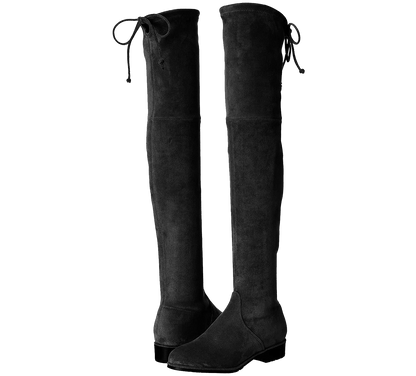 Paisley Slim Fit Over The Knee Flat Heel Boots - Kaitlyn Pan Shoes