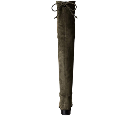 Paisley Slim Fit Over The Knee Flat Heel Boots - Kaitlyn Pan Shoes