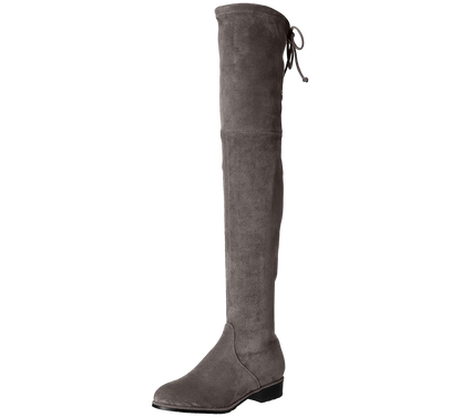 Paisley Slim Fit Over The Knee Flat Heel Boots - Kaitlyn Pan Shoes