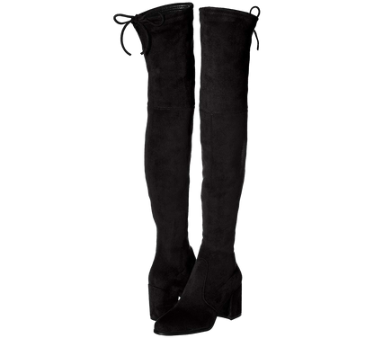 Paige Slim Fit Over The Knee Block Heel Boots - Kaitlyn Pan Shoes