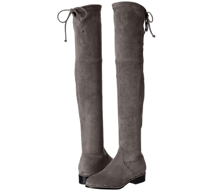 Paisley Slim Fit Over The Knee Flat Heel Boots - Kaitlyn Pan Shoes