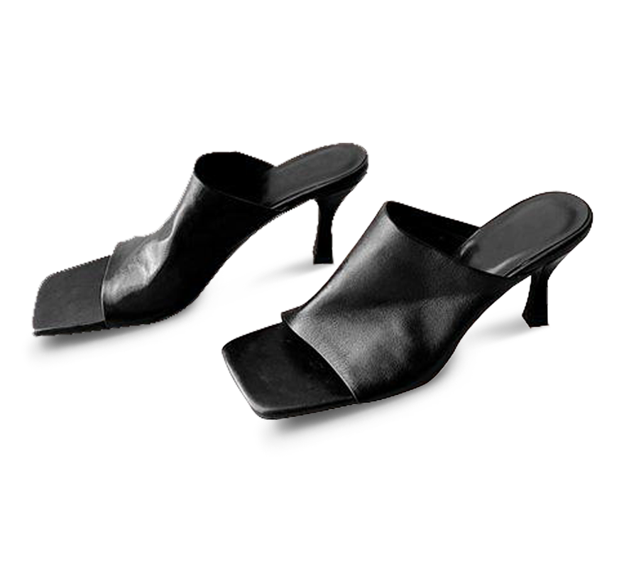 Katie Mid Heel Square Toe Sandals - Kaitlyn Pan Shoes