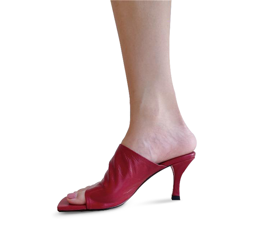 Katie Mid Heel Square Toe Sandals - Kaitlyn Pan Shoes