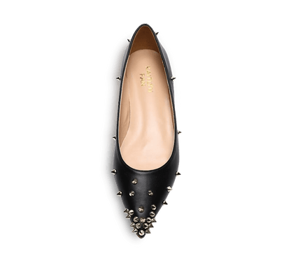 Skittle Studded Leather Flats - Kaitlyn Pan Shoes