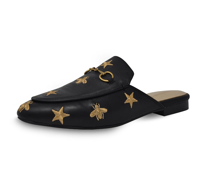 Aaliyah Buckled Mules - Kaitlyn Pan Shoes