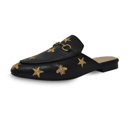 Aaliyah Buckled Mules - Kaitlyn Pan Shoes