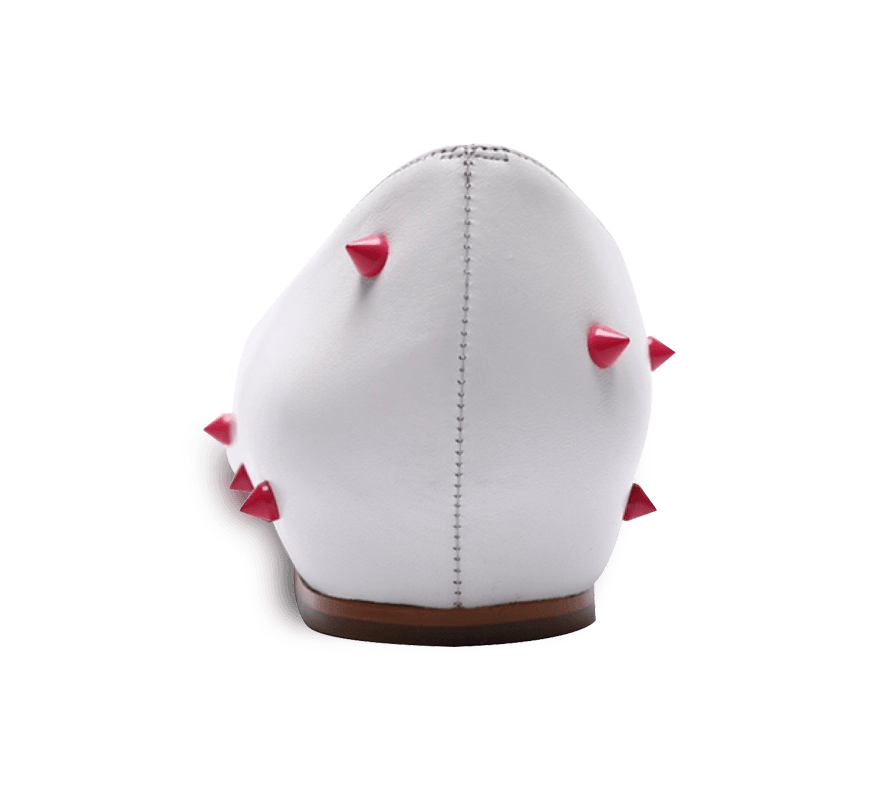 Skittle Studded Leather Flats - Kaitlyn Pan Shoes