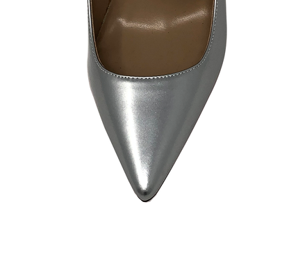 Silver Pink Sole High Heel - Final Sale - Kaitlyn Pan Shoes