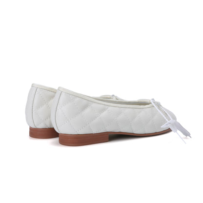 Euphoria Genuine Lambskin Bow Ballet Flats