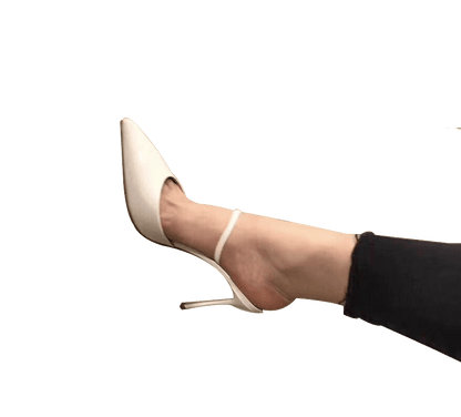 Donna Two Way Leather Slingbacks - Kaitlyn Pan Shoes