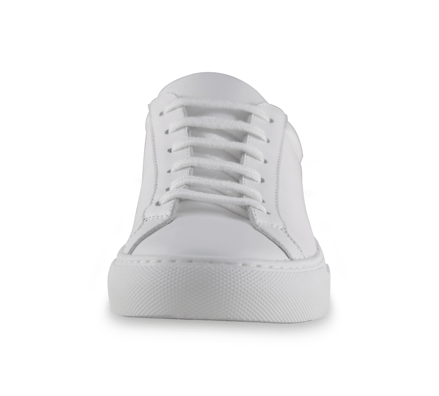 Leather White Sneakers - Kaitlyn Pan Shoes