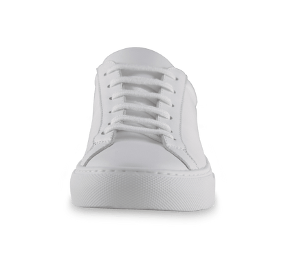 Leather White Sneakers - Kaitlyn Pan Shoes