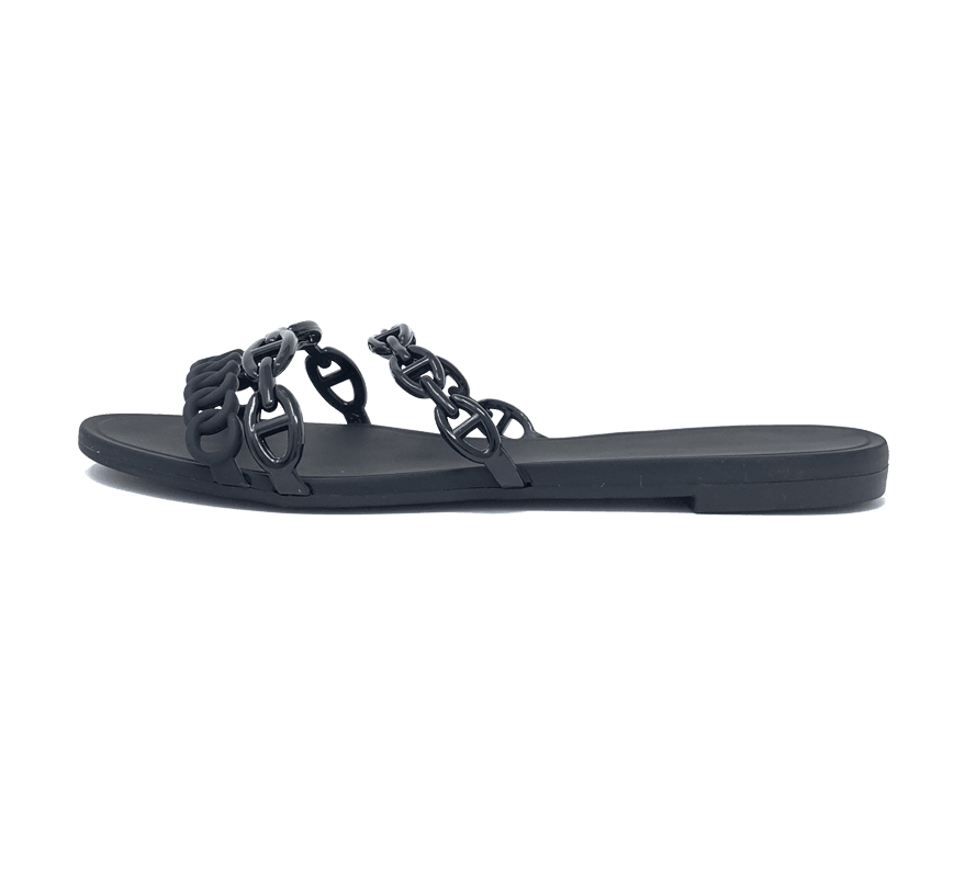 Jelly Chain Beach Sandals Flip Flops - Kaitlyn Pan Shoes