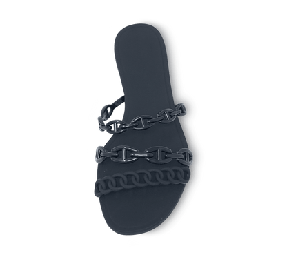 Jelly Chain Beach Sandals Flip Flops - Kaitlyn Pan Shoes