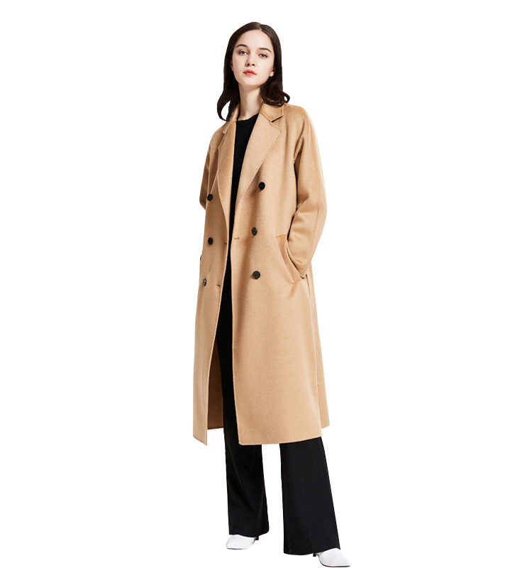 Mary Double Breasted Cashmere Coat - Kaitlyn Pan Shoes
