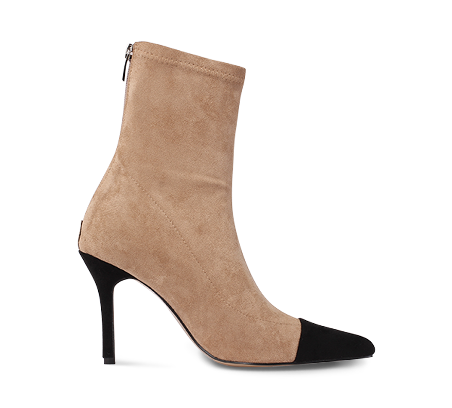 Two Tone Ankle Boots - Kaitlyn Pan Shoes