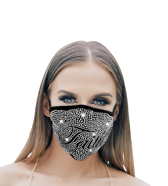 Washable Masks with Rhinestones - Kaitlyn Pan Shoes