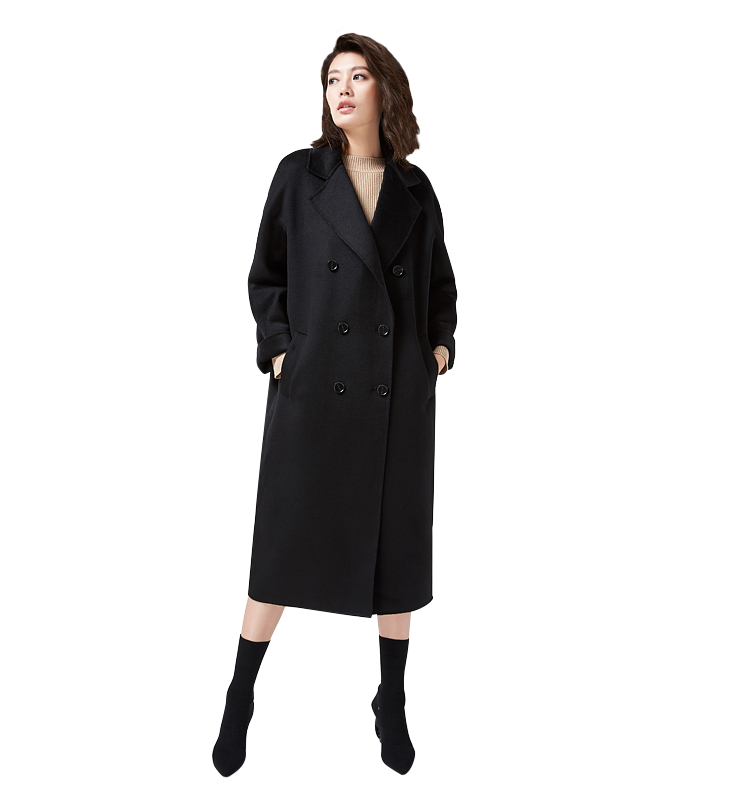 Mary Double Breasted Cashmere Coat - Kaitlyn Pan Shoes