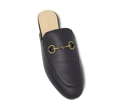 Aaliyah Buckled Mules - Dark Brown - Kaitlyn Pan Shoes