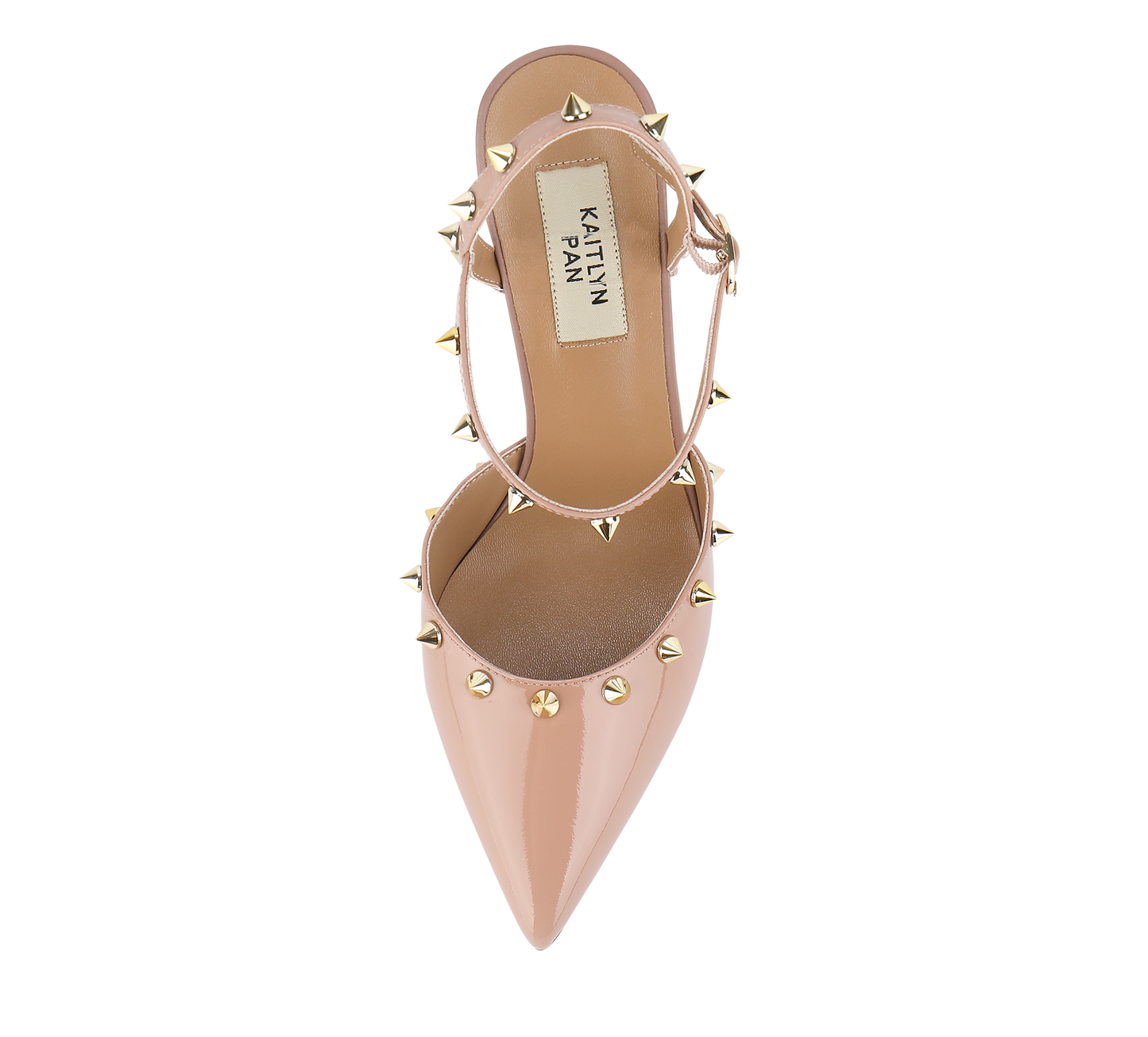 Studded High Heel Slingbacks - Kaitlyn Pan Shoes