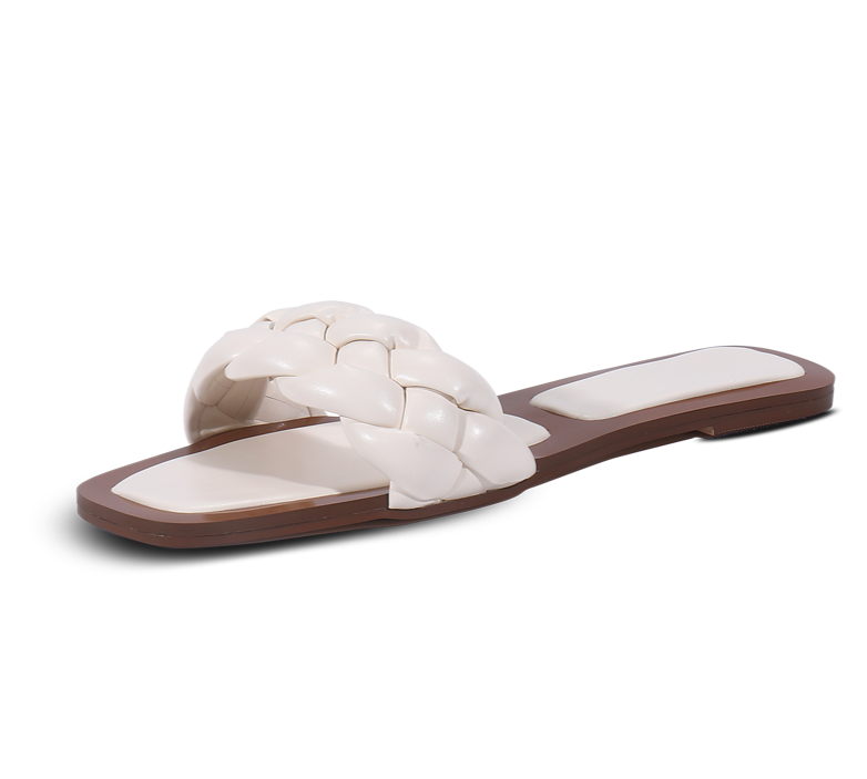 Braided Macaron Flats - Kaitlyn Pan Shoes