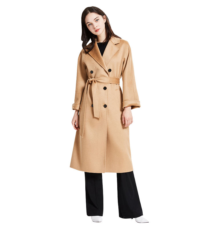 Mary Double Breasted Cashmere Coat - Kaitlyn Pan Shoes