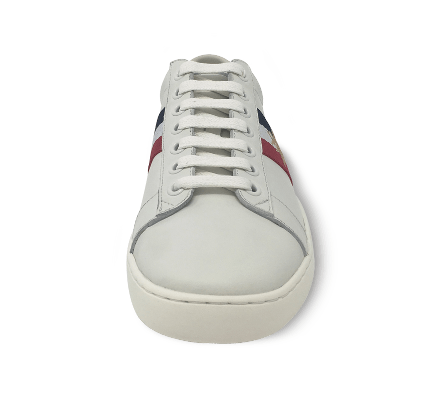 Venus Sneakers with Stripe Pattern and Bees - Kaitlyn Pan Shoes