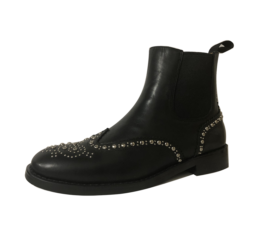 Studded Combat Boots - Final Sale - Kaitlyn Pan Shoes
