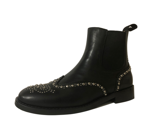 Studded Combat Boots - Final Sale - Kaitlyn Pan Shoes