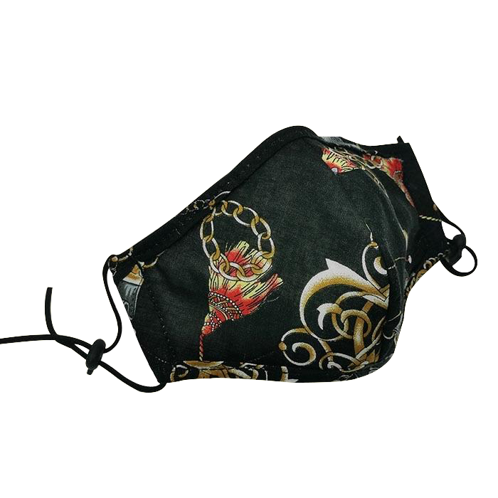 Washable Masks with Chain Print - Kaitlyn Pan Shoes