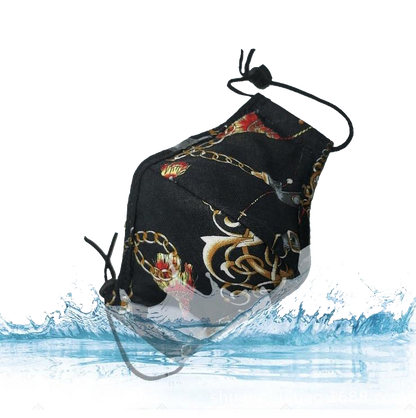 Washable Masks with Chain Print - Kaitlyn Pan Shoes