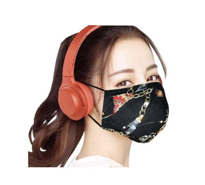 Washable Masks with Chain Print - Kaitlyn Pan Shoes