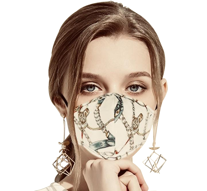 Washable Masks with Chain Print - Kaitlyn Pan Shoes